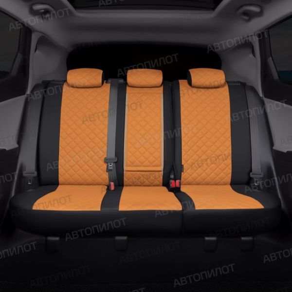 Чехлы Автопилот Экокожа Ромб на Suzuki Ignis 1 (2000-2006)