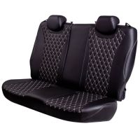 Чехлы Премиум Экокожа Байрон Ромб на Renault Kaptur с 2016+